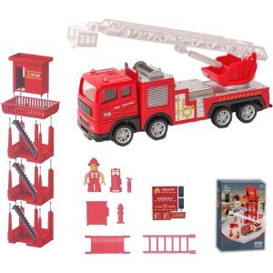 İtfaiye İstasyonu İtfaiye Arabalı Oyun Seti Fire Control Series 706-41