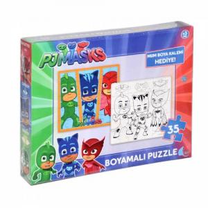 Pjmasks Kutulu Boyamalı Puzzle 35 Parça