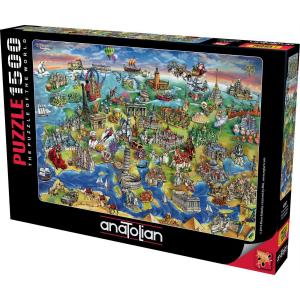 Anatolian 1500 Parça Avrupa Haritası Puzzle