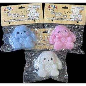 3 Renk Birarada Tavşan Sukuşi Squishy Stres Oyuncağı Yumuşacık Jel 3 Lü Set  8 Cm