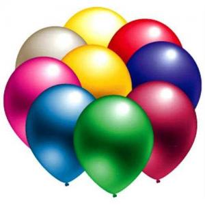 25 ADET KARIŞIK RENKTE METALİK BALON