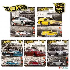 Hot Wheels Premium Fast Wagon FYP86-976J AUDİ CHEVELLE VOLVO SUBARU MERCEDES