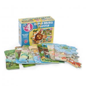 Süper Renkli Puzzle-Hayvanlar
