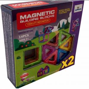 28 Parça Manyetik Bloklar Magnetıc Building Blocks 2 Set Birden