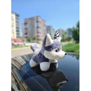 Yumuşacık dokusuyla 45 cm boyutlarındaki husky kurt peluş oyuncak Uyku Arkadaşı