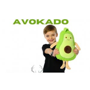 Sevimli Avokado Peluş Yastık Uyku Arkadaşı 35 Cm Avokado Peluş Oyuncak