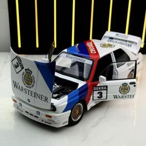 1:24  BMW M3 1988 E30 DTM  Sesli Çek Bırak Işıklı Metal Diecast Model Araba Beyaz Renk