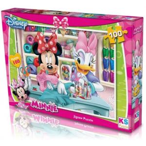 Minnie Mouse Puzzle - Yapboz 100 Parça