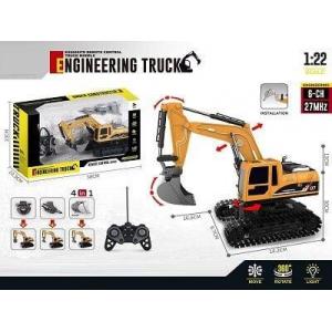 6 Kanallı Uzaktan Kumandalı Ekskavatör Başlıkları Değiştirilebilir Duman Atan Excavator