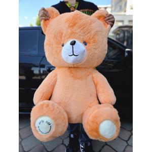 80 Cm Sevimli Büyük Boy Turuncu Renk Peluş Ayı 1.Sınıf Kalite Uyku Arkadaşım Ayıcık