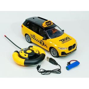 1/16 Ölçek Uzaktan Kumandalı Bmw Cip Taksi Araba Taxi Jeep Işıklı Şarjlı Araba 25 Cm