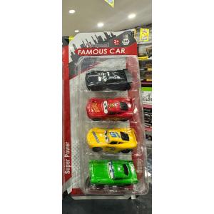 Şimşek Mcqueen Cars 4 lü Kutuda Metal Arabalar Seti Cars Jackson Storm Dinoco