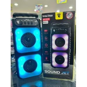 HF-3225 RGB Işıklı Taşınabilir Bluetooth Hoparlör | 3x2 İnç Çift Woofer, USB/TF Destekli