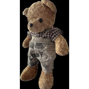 Büyük Boy 70 Cm Gömlekli Elibseli Bebek Ayı Peluş Oyuncak Bebek Ayıcık