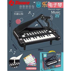 25 Tuşlu Mikrofonlu Mini Org Müzik Ve Ses Efektleri 29 Cm Mini Piyano