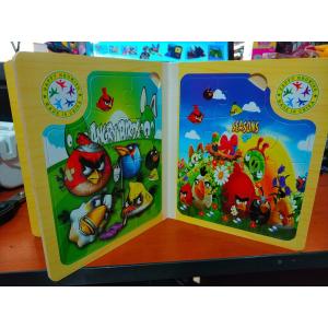 Ahşap Kitap Şeklinde 11 Parça 6 Farklı Angry Birds Puzzle Seti