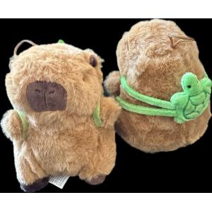 CAPYBARA KAPLUMBAĞA TAŞIYOR YEŞİL SÜLÜFAT KAPİBARA 15 CM