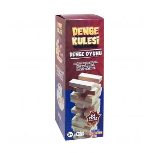 54 PARÇA AHŞAP JENGA DENGE OYUNU DENGE KULESİ  54 PARÇA AHŞAP BLOK