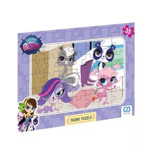 2 Adet Birden Littlest Pet Shop 35 Parça Frame Çocuk Puzzle