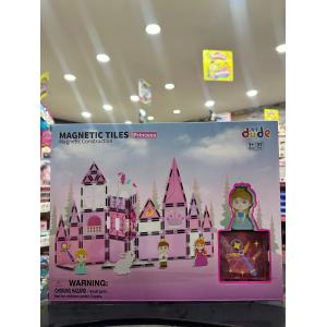 Manyetik Tiles Princess Renkli 37 Parça Manyetik Yapı Magnetic Bloklar Prenses