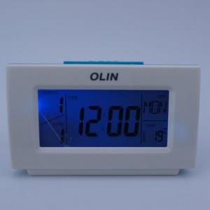 Olin 3805 Lcd Clock Dijital Masaüstü Işıklı Dereceli Alarmlı Saat
