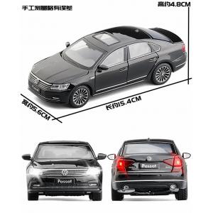 1:32 Ölçek  ışıklı VW PASSAT  Maket Model Metal Araba Siyah Renk Passat Araba