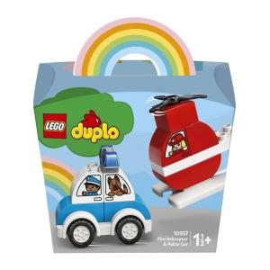 LEGO® DUPLO İtfaiye Helikopteri ve Polis Arabası 10957 