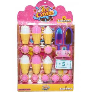 King Toys 5057 King Toys, Ice Cream Dondurma Seti 18 Parça