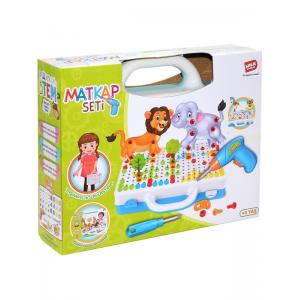 Birlik Toys URT014-001 Birlik, 3D Eğitici Matkap Seti Hayvanlar