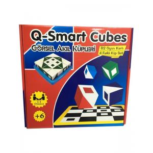 RoseRoi Q-Smart Cubes ( Q-Bitz ) Zeka Beceri Akıl Eğitici Oyunu Görsel Akıl Küpleri