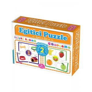 Diy-Toy Çark Puzze İlişki Kurma Gruplama