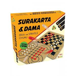 Bemi Surakarta Dama Ahşap Tabla