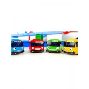 Masho Trend 4 Lü Tayo Otobüs Seti - Tayo Araba - Sarı - Kırmızı - Mavi -Yeşil Süper Set