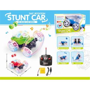 Sesli Işıklı Stunt Car Akrobat Araba Büyük Boy 18 Cm Şarjlı Çılgın Akrobat Araba