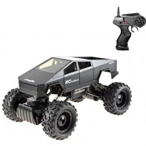 2.4Ghz Uzaktan Kumandalı Şarjlı Işıklı 4 Çeker Tesla Cybertruck Pickup Araba 35 Cm