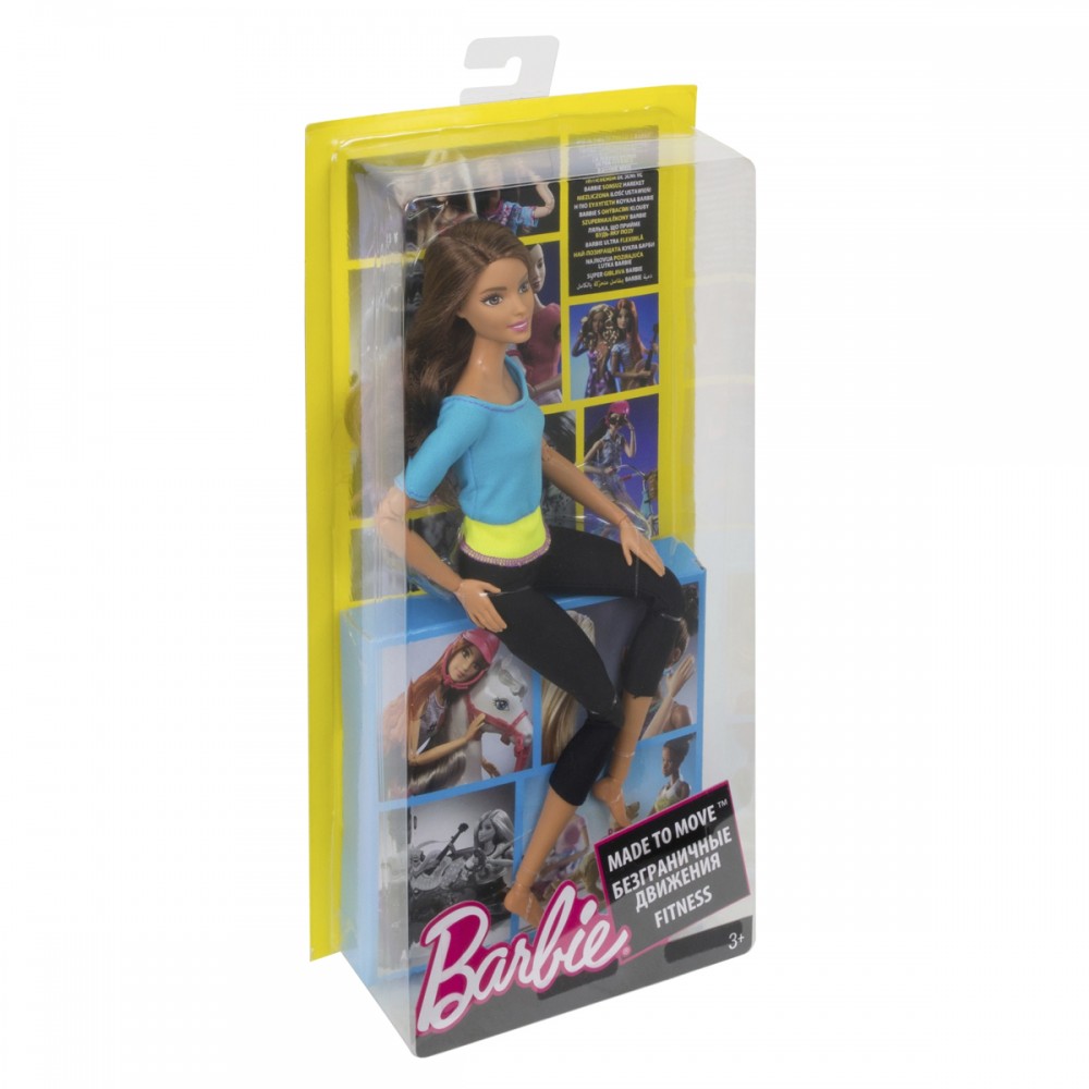 Barbie Sonsuz Hareket Kumral-Siyah Taytlı DJY08 | Kız Oyun Setleri