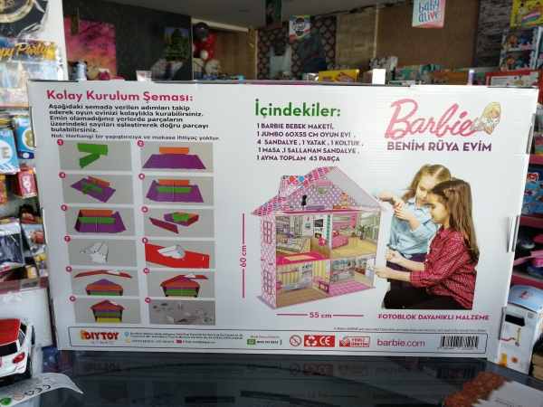 Barbie Benim Rüya Evim 60x55 Cm Diytoy Kız Oyun Setleri Online