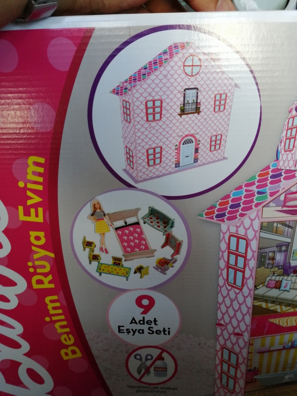 Barbie Benim Rüya Evim 60x55 Cm Diytoy Kız Oyun Setleri Online