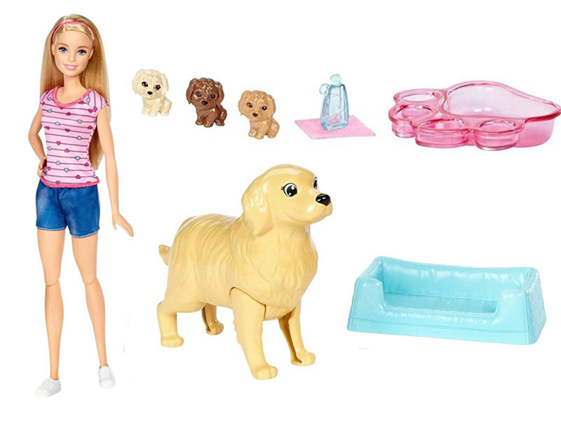 ORİJİNAL ÜRÜN Barbie ve Doğuran Köpeği BARBİE NEWBORN PUPS Bebekler